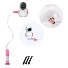 Держатель для видео няни Baby Monitor c гибкой ножкой длиной до 95 см и креплением на бортик детской кроватки (Розовый) Держатель для видео няни Baby Monitor c гибкой ножкой длиной до 95 см и креплением на бортик детской кроватки (Розовый)