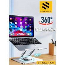 Подставка для ноутбуков и планшетов HQ-Tech Stabletron DT-086 Aluminum Laptop Stand Silver для MacBook повышенная стойкость для ноутбуков до 17 дюймов , складная конструкция c поворотным механизмом на 360° ( цвет siilver) Подставка для ноутбуков и планшетов HQ-Tech Stabletron DT-086 Aluminum Laptop Stand Silver для MacBook повышенная стойкость для ноутбуков до 17 дюймов , складная конструкция c поворотным механизмом на 360° ( цвет siilver)