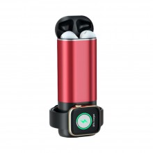Power Bank 3 в 1 для Iphone, Apple Watch и AirPods Красный Power Bank 3 в 1 для Iphone, Apple Watch и AirPods Красный