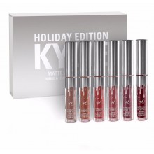Набор жидких губных помад Kylie Birthday Edition Silver Микс цветов Набор жидких губных помад Kylie Birthday Edition Silver Микс цветов