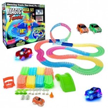 Гоночная трасса Magic Tracks 360 деталей на 2 машинки, мост, декор и перекрёсток Гоночная трасса Magic Tracks 360 деталей на 2 машинки, мост, декор и перекрёсток