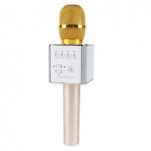 Караоке микрофон портативный  UTM Q9 с чехлом Gold