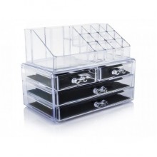 Ящик органайзер для хранения косметических средств Cosmetic box UTM с 4 ящичками Прозрачный Ящик органайзер для хранения косметических средств Cosmetic box UTM с 4 ящичками Прозрачный