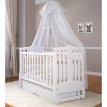 Детская кроватка Angelo Lux -8 Цвет белая с маятниковым механизмом и выдвижным ящиком (2269) Детская кроватка Angelo Lux -8 Цвет белая с маятниковым механизмом и выдвижным ящиком (2269)