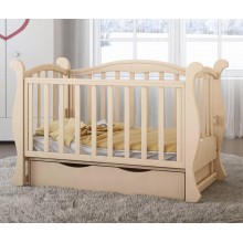Кроватка детская из натурального дерева Angelo Lux -6 "слоновая кость" с маятниковым механизмом и выдвижным ящиком (2260) Кроватка детская из натурального дерева Angelo Lux -6 "слоновая кость" с маятниковым механизмом и выдвижным ящиком (2260)