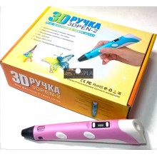 3D ручка с экраном 3D Pen Розовая c Эко Пластиком PLA (19110148) 3D ручка с экраном 3D Pen Розовая c Эко Пластиком PLA (19110148)