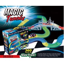 Конструктор авто трек гоночная трасса Magic Tracks 360 деталей + мост+ 2 машинки светящихся в темноте , длина 5 метров (18111156) Конструктор авто трек гоночная трасса Magic Tracks 360 деталей + мост+ 2 машинки светящихся в темноте , длина 5 метров (18111156)