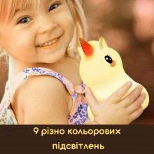 Ночник Единорожка с пультом управления, силиконовый, 3 режимами света и 8 яркими цветами, не нагревается и безопасен для детей (021202104) Ночник Единорожка с пультом управления, силиконовый, 3 режимами света и 8 яркими цветами, не нагревается и безопасен для детей (021202104)